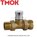 New internal thread brass color Magnetic lock stop valve Dn20